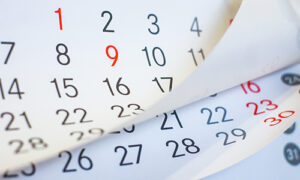 Image of flipping calendar